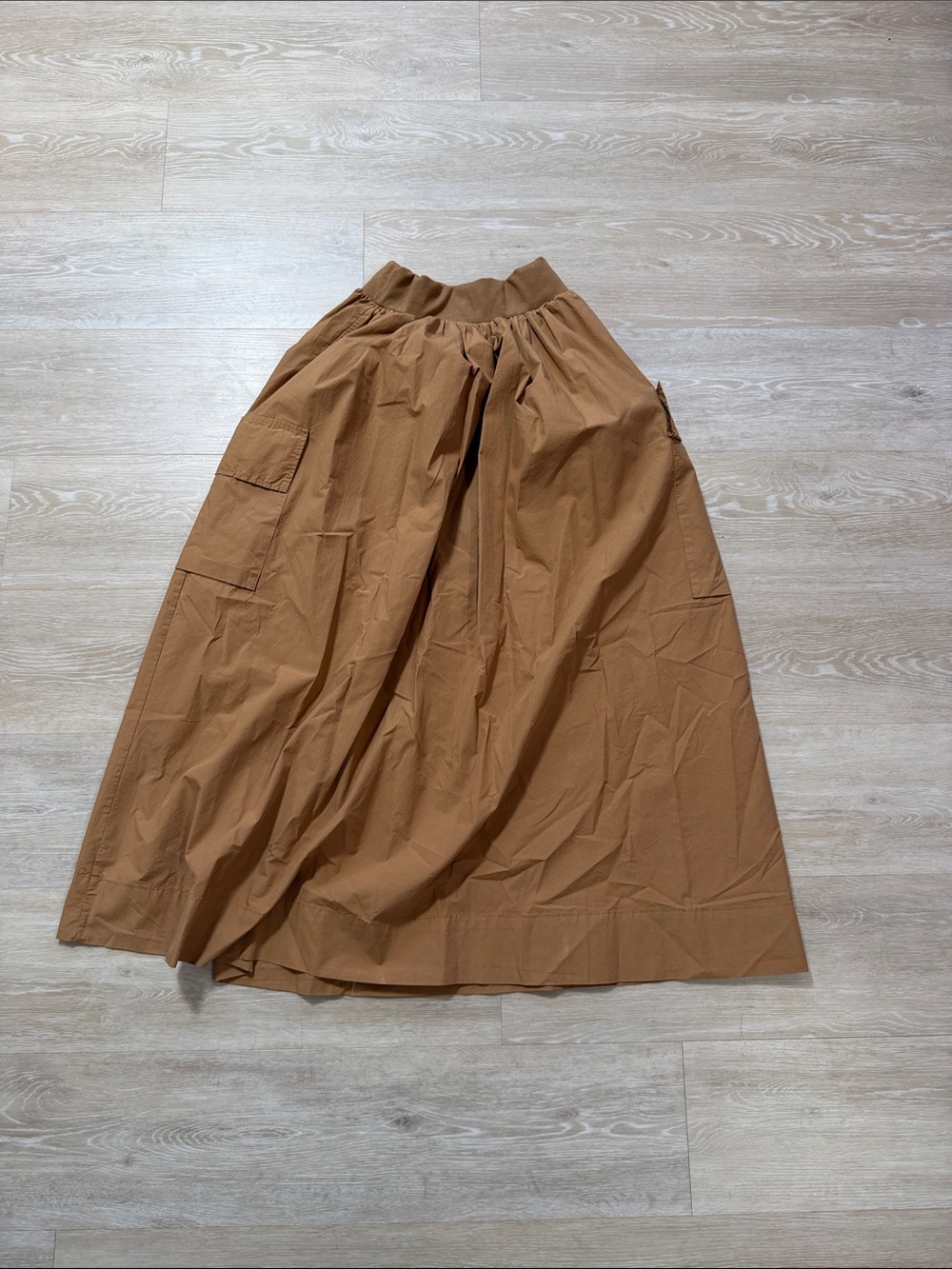 Stateside Structured Poplin Cargo Skirt